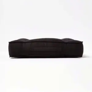 Homescapes Black Faux Suede Coccyx Cushion