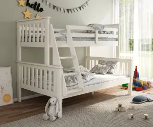 Carra White Triple Sleeper Bunk