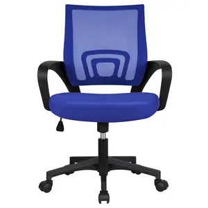 Mid-Back Mesh Swivel Office Chair Blue