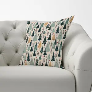 Boho Inspired Christmas Tree Pattern Cushions 33cm x 48cm