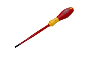 Wiha Slotted Screwdriver SlimFix Flat 4.5mm Head 1000v VDE Electrician 35501