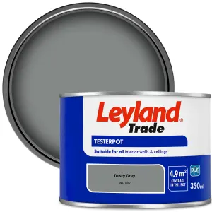 Leyland Trade Vinyl Matt Walls & Ceilings Emulsion Paint Dusty Grey (RAL 7037) 350ml Tester