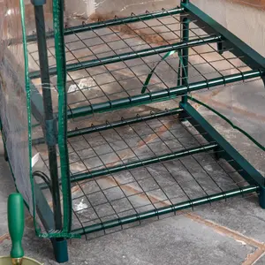 1.30m Outdoor Garden Patio Mini Greenhouse with 4 shelves