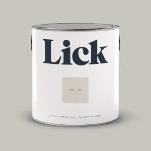 Lick Grey 03 Matt Emulsion paint, 2.5L