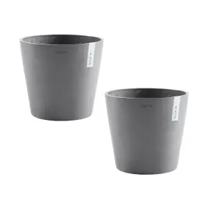 2 Piece Amsterdam Round Ecopot Grey