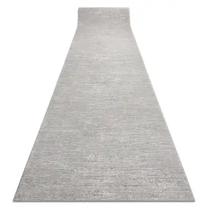 Modern runner TULS 51248 structural, melange grey 100 cm 100x120 cm