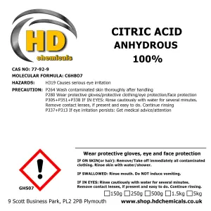 250g Citric Crystals / Descaler / Limescale Remover