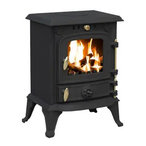 4.5kW Cast Iron Solid Multifuel Wood Burning Stove