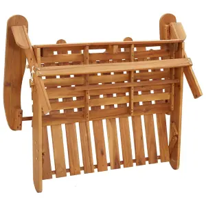 vidaXL Adirondack Garden Bench 126 cm Solid Wood Acacia