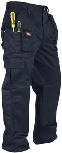 Lee Cooper LCPNT206 Workwear Mens Multi Pocket Easy Care Heavy Duty Knee Pad Pockets Safety Work Cargo Trousers Pants