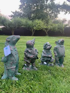 Wind in the Willows Riverbank Set Garden Home Statue Ornament Cast Aluminium