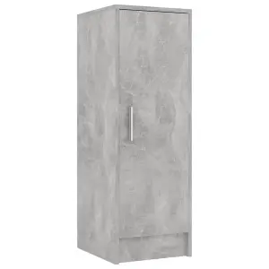 Berkfield Shoe Cabinet Concrete Grey 32x35x92 cm Engineered Wood