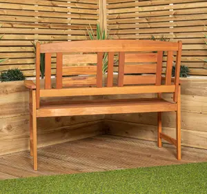 Hawkshead 2 Seater Outdoor Wooden Garden Patio Bench