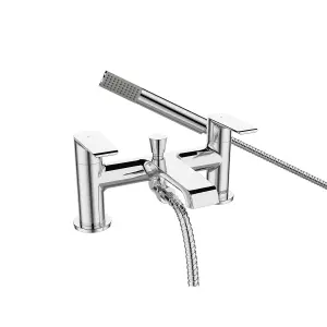 Bristan Polo Bath Shower Mixer Chrome Taps Deck Mount Bathroom Tap