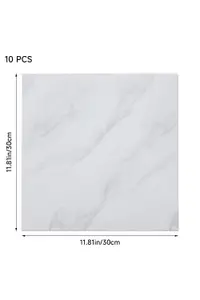 Stone Grain Self Adhesive PVC Flooring Tiles 10Pcs, 30x30cm Indoor Upgrade