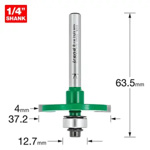 Trend C152 x 1/4 TCT Bearing Guided Biscuit Jointer 4.0 x 37.2mm