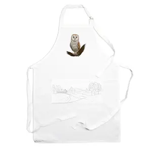 Purely Home Country Farm Owl Apron - Farm Kitchen Cooking & Baking Gift