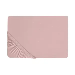 Fitted Sheet HOFUF Cotton Pink