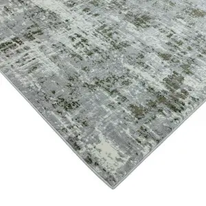 Abstract Green Modern Easy to Clean Abstract Rug For Dining Room Bedroom And Living Room-80cm X 150cm