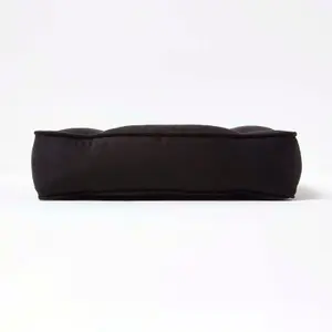 Homescapes Black Faux Suede Coccyx Cushion with Ties