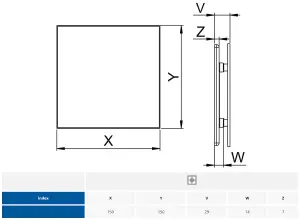 Awenta 100mm Standard VORTEX Extractor Fan White ABS Front Panel Wall Ceiling Ventilation