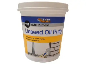 Everbuild MPN2 101 Multi-Purpose Linseed Oil Putty Natural 2kg EVBMPPN2KG