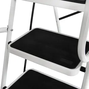 Home Vida 4 Step Ladder With Handrail Anti-Slip Mat Foldable Stool