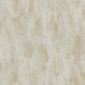 Grandeco Venetian Textured Distressed Concrete Stone Wallpaper, Taupe