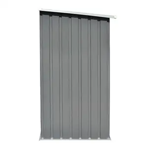 Berkfield Garden Log Storage Shed Galvanised Steel 163x83x154 cm Grey