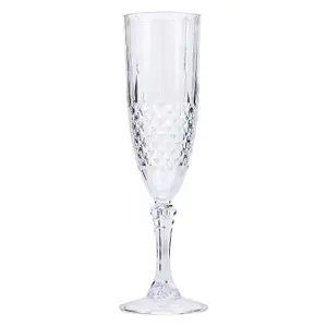 6pcs Crystal Effect Party Glasses - Highball Whiskey Wine Champagne Flute - No More Broken Glasses