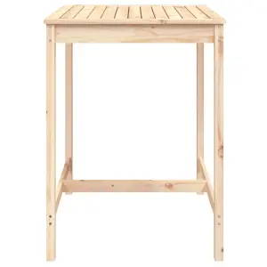 Berkfield Garden Table 82.5x82.5x110 cm Solid Wood Pine