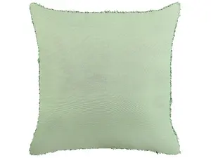 Set of 2 Cushions RHOEO Cotton 45 x 45 cm Geometric Tufted Light Green