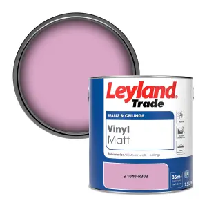 Leyland Trade Vinyl Matt Walls & Ceilings Emulsion Paint (S 1040-R30B) 2.5L