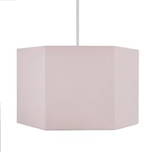 Glow Easy fit Pink Plain Lamp shade (D)33cm