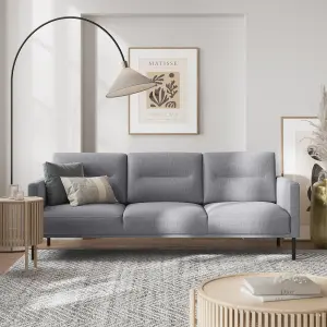 Larvik 3 Seater Sofa - Grey - Black Legs