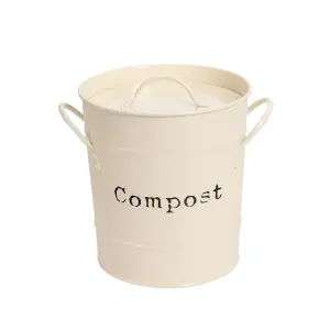 Harbour Housewares - Vintage Metal Kitchen Compost Bin