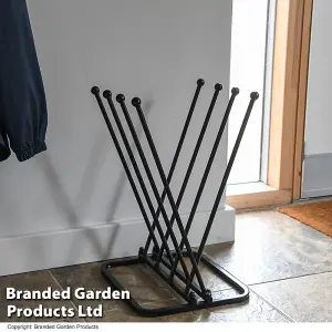 Garden Gear 4 Pair Metal Welly Boot Rack Storage Stand