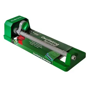 610 Oscillating Sprinkler With Snap On Hose Connector - 4 Spray Positions - Covers Up To 250sqm - Grey