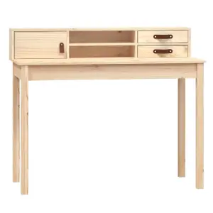 Berkfield Desk 110x50x93 cm Solid Wood Pine