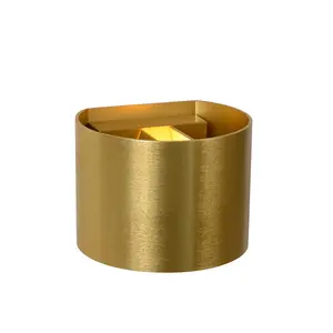 Lucide Xio Modern Up Down Wall Light - LED Dim. - G9 - 1x3,5W 2700K - Matt Gold, Brass