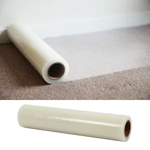 Temporary Clear Self Adhesive Protective Flim Roll  Carpet Protection Film 60cm W x 10m L