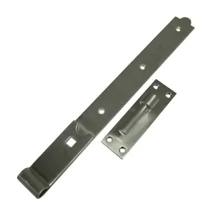 Hook and Band Gate Hinges Stainless Steel 18" (Straight Door Shed Pair)