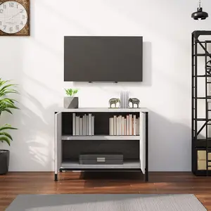 Berkfield TV Cabinet with Doors Grey Sonoma 60x35x45 cm Engineered Wood