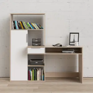 Function Plus Desk multi-functional unit with drawer and 1 door 163x60xh155 cm