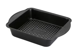 Prestige Aerolift Black Square Steel Easy Clean Non-Stick Pastry Bakeware Cake Tin 8"