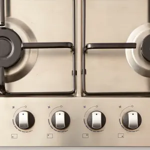 Cooke & Lewis GASUIT4 58cm Gas Hob - Inox