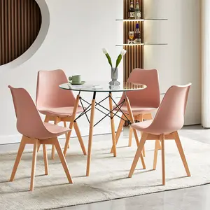 Nero Upholstered Side Chair (Set of 4) Pink