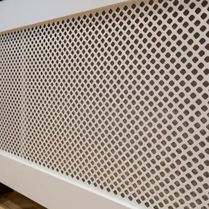 Jack Stonehouse White Painted Lattice Radiator Cover - Medium