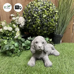 Adorable Small Lying Spaniel Ornament