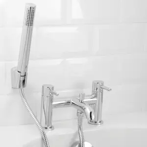 GoodHome Hoffell 2 Tap Hole Shower mixer Tap